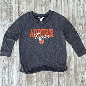 Auburn Tigers Sweatshirt sz Small Women Gray Bailey II University College Ribbed
